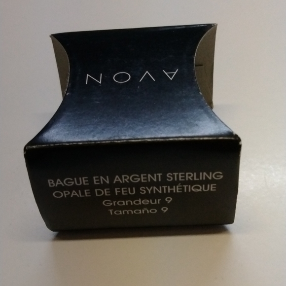 Red Opal Sterling Silver Ring - Picture 2 of 3